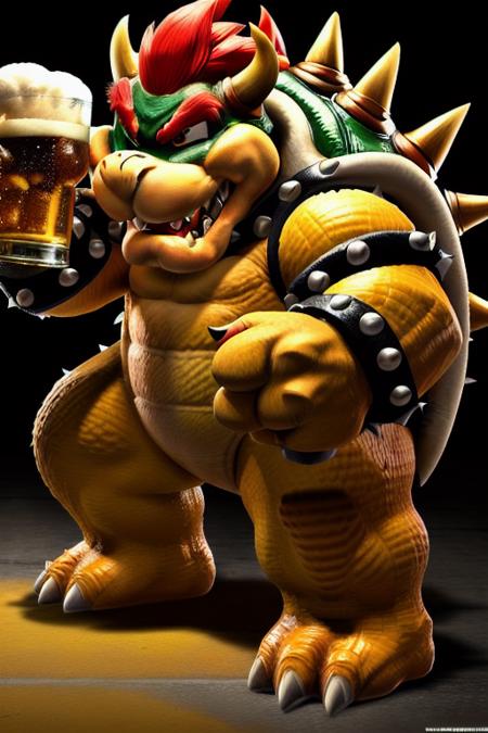 01204-1212475423-modelshoot style, (extremely detailed 8k wallpaper), bowser drinking beer, Intricate, High Detail, dramatic.png